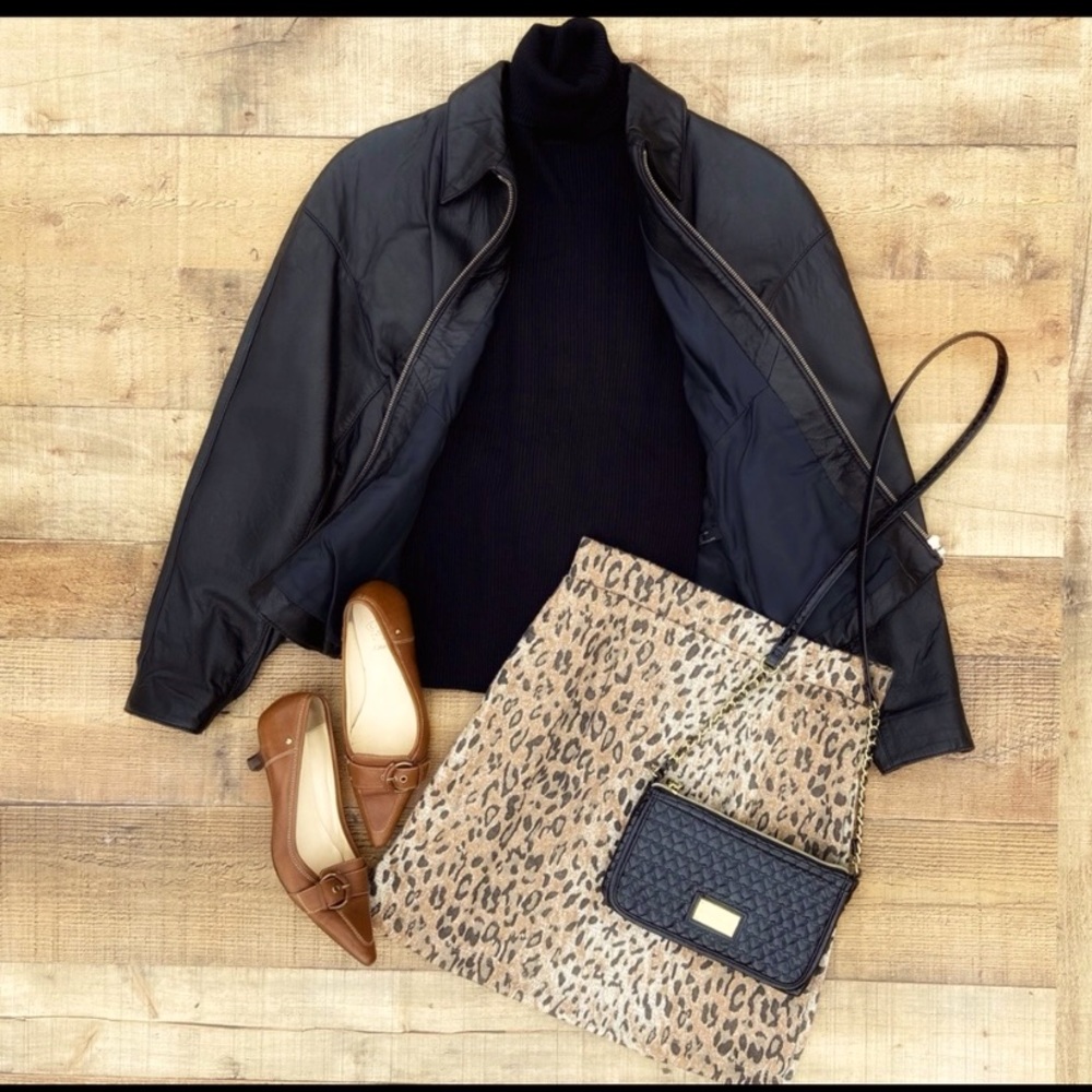 Leopard Pencil SKIRT ⭐️NWOT Stretch, Soft, Pull-On - Picture 3 of 9